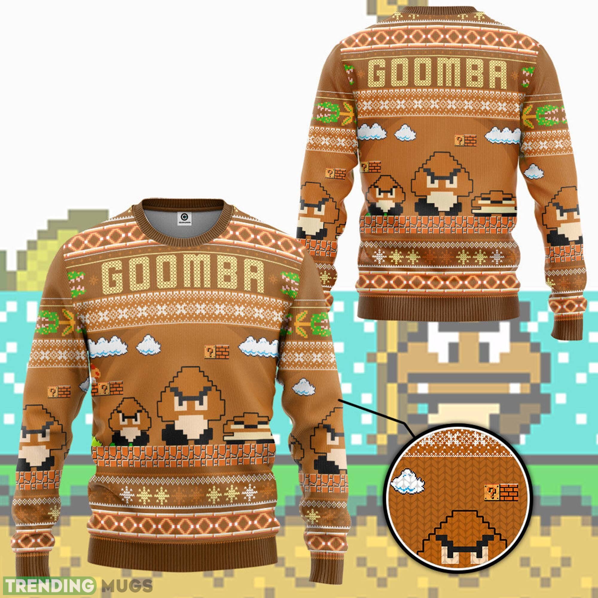 Super Mario Goomba Ugly Super Mario Luigi Ugly Sweater Bowser Mario Bros Video Game Xmas - Super Mario Goomba Ugly Christmas Sweatshirt Super Mario Luigi Ugly Sweater Bowser Mario Bros Video Game Xmas Sweatshirt_1 Super Mario Goomba Ugly Super Mario Luigi Ugly Sweater Bowser Mario Bros Video Game Xmas - Super Mario Goomba Ugly Christmas Sweatshirt Super Mario Luigi Ugly Sweater Bowser Mario Bros Video Game Xmas Sweatshirt_1