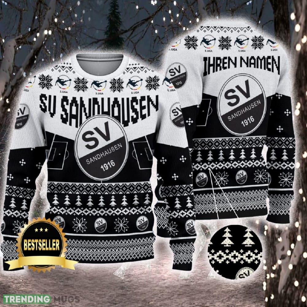 SV Sandhausen Ugly Christmas Sweater Logo Custom Name Gift Fans - SV Sandhausen Ugly Christmas Sweater Logo Custom Name Gift Fans SV Sandhausen Ugly Christmas Sweater Logo Custom Name Gift Fans - SV Sandhausen Ugly Christmas Sweater Logo Custom Name Gift Fans