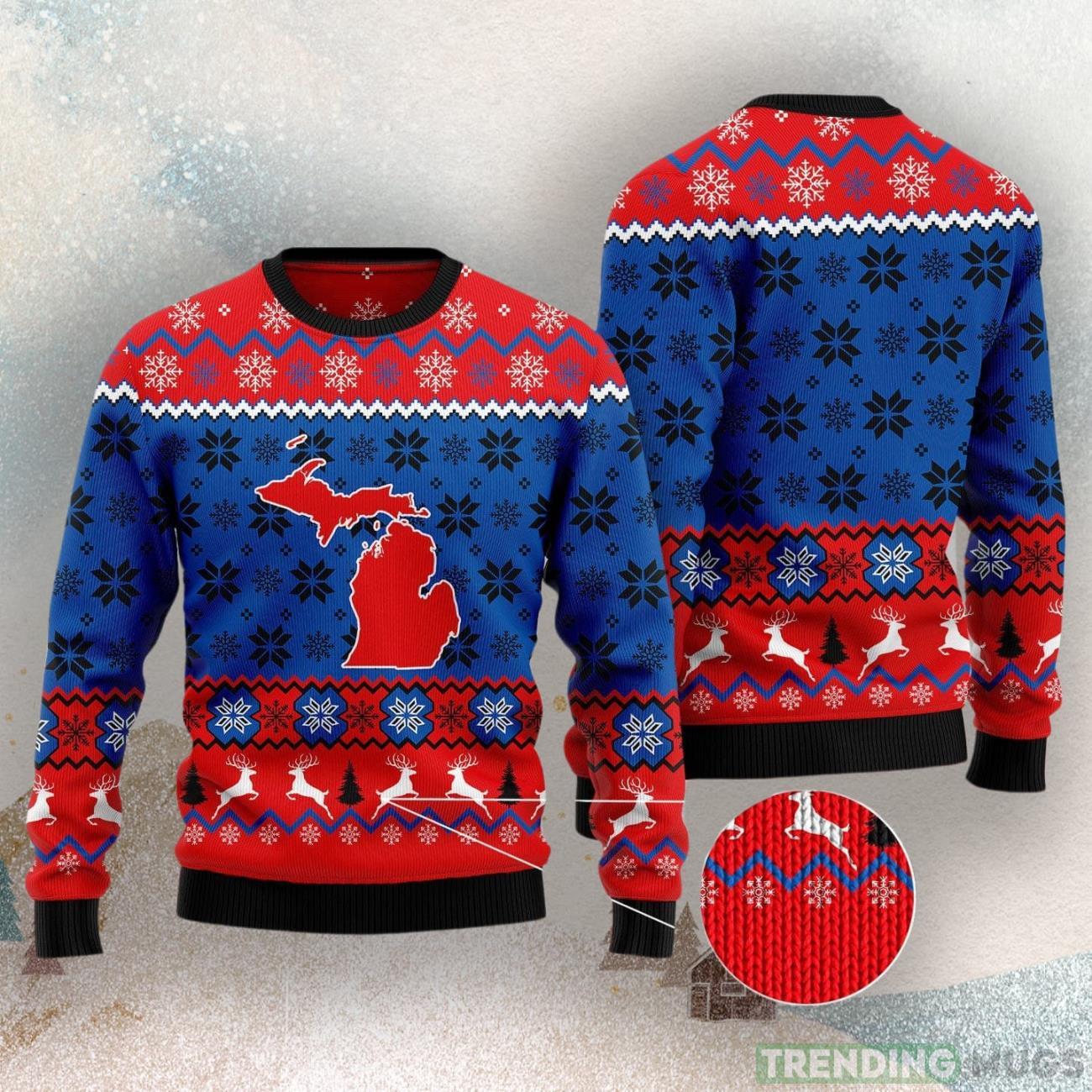Sweet Home Michigan Ugly Christmas Sweater Product Photo 1 Sweet Home Michigan Ugly Christmas Sweater Product Photo 1