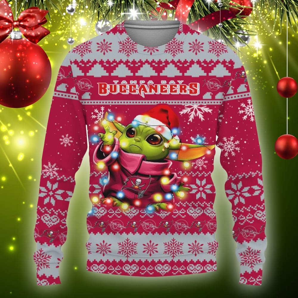 Tampa Bay Buccaneers Baby Yoda Star Wars Sports Football American Ugly Christmas Sweater Gift Holidays - 061123-090226 Tampa Bay Buccaneers Baby Yoda Star Wars Sports Football American Ugly Christmas Sweater Gift Holidays - 061123-090226