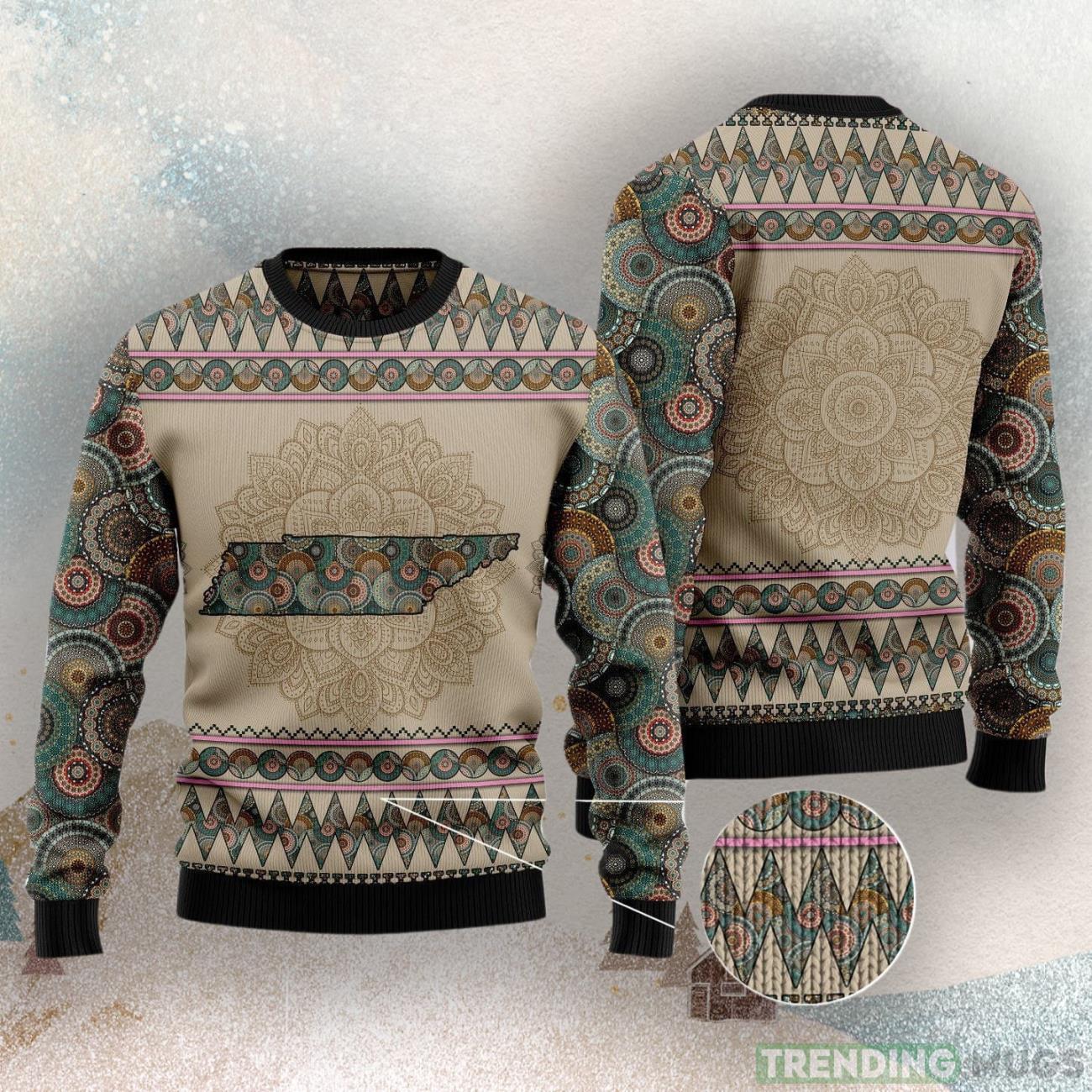 Tennessee Mandala Ugly Christmas Sweater 3D Sweater Tennessee Mandala Ugly Christmas Sweater 3D Sweater