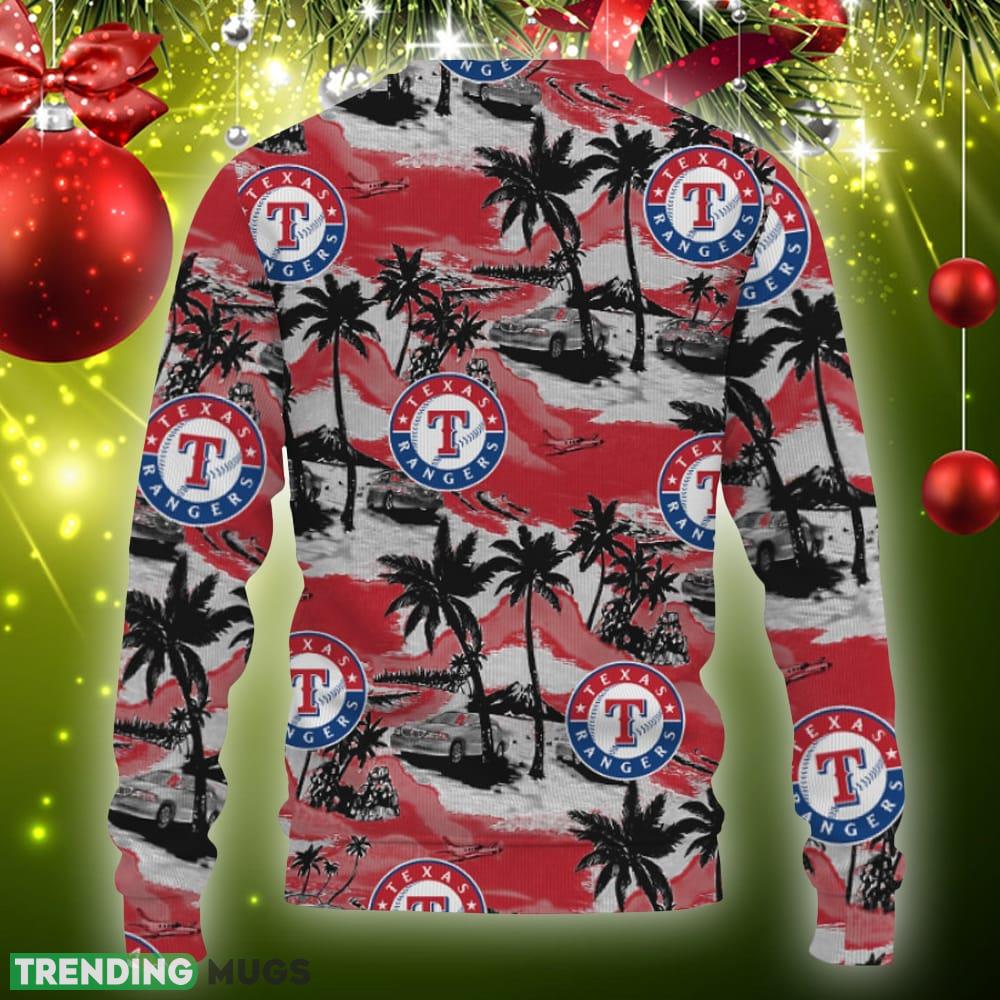 Texas Rangers Tropical Patterns For Fans Club Gifts Ugly Christmas Sweater Gift Holidays 3D Sweater Texas Rangers Tropical Patterns For Fans Club Gifts Ugly Christmas Sweater Gift Holidays 3D Sweater