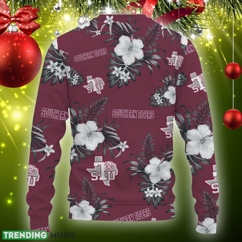 Texas Southern Tigers Tropical Hawaii Sport Knitted Xmas Sweater Gift Holidays 3D Sweater Texas Southern Tigers Tropical Hawaii Sport Knitted Xmas Sweater Gift Holidays 3D Sweater