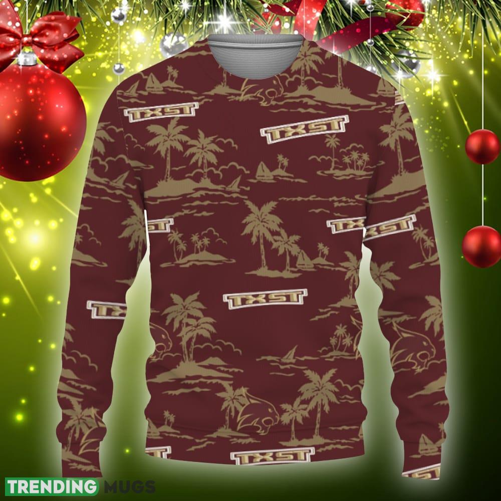 Texas State Bobcats Aloha Hawaii Beach Knitted Christmas Sweater Gift Holidays - Texas State Bobcats Hawaiian Aloha Hawaii Beach-3D Sweatshirt_3 Texas State Bobcats Aloha Hawaii Beach Knitted Christmas Sweater Gift Holidays - Texas State Bobcats Hawaiian Aloha Hawaii Beach-3D Sweatshirt_3