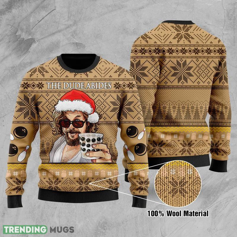 The Dude Abides Ugly Christmas Sweater Perfect Holiday Gift - The Dude Abides Ugly Christmas Sweater Perfect Holiday Gift_2 The Dude Abides Ugly Christmas Sweater Perfect Holiday Gift - The Dude Abides Ugly Christmas Sweater Perfect Holiday Gift_2
