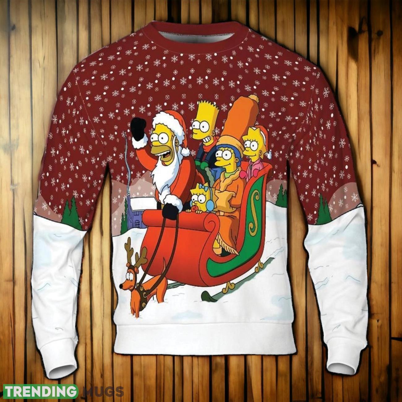The Simpsons Christmas 3D Sweater Product Photo 1 The Simpsons Christmas 3D Sweater Product Photo 1