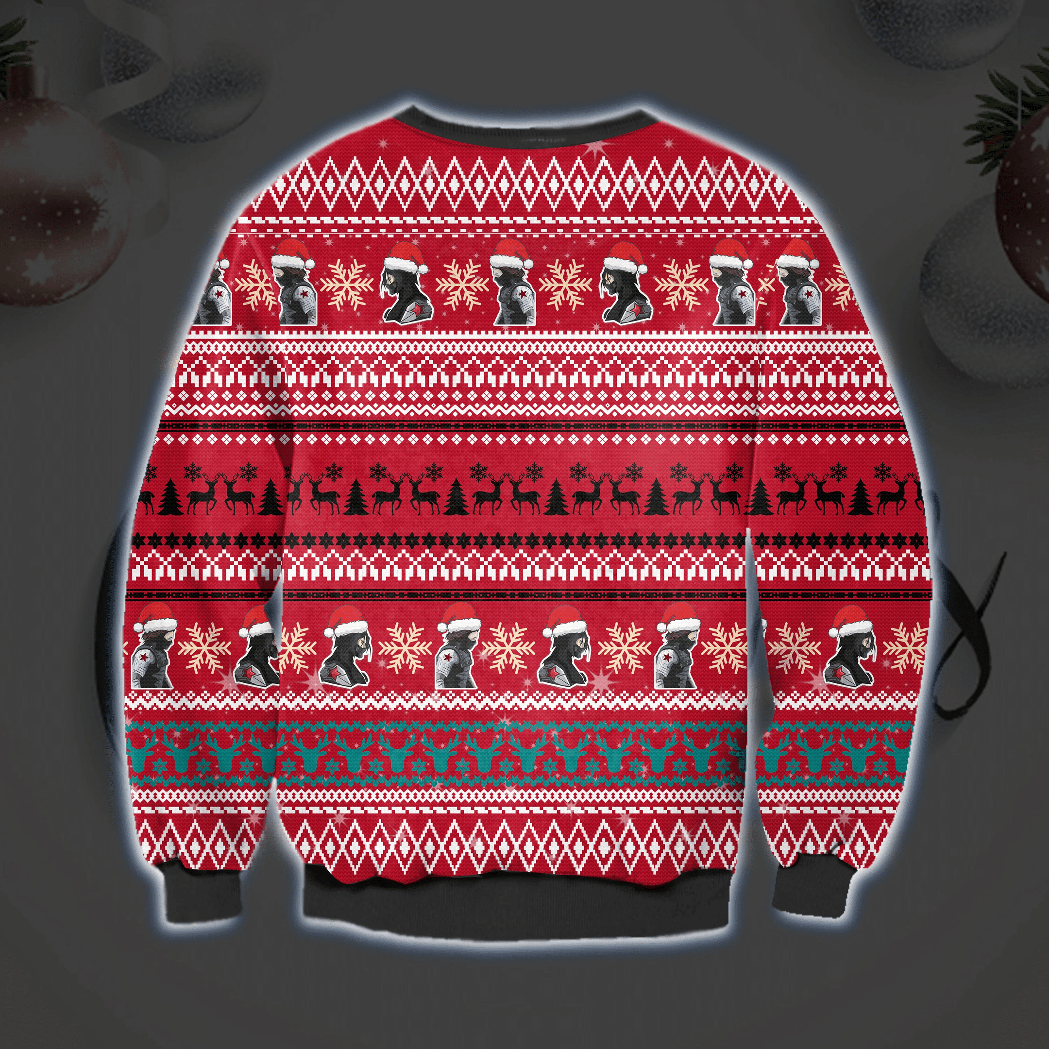 The Winter Soldier Captain America 3D Printed Ugly Christmas Sweater Perfect Holiday Gift 3D Sweater The Winter Soldier Captain America 3D Printed Ugly Christmas Sweater Perfect Holiday Gift 3D Sweater