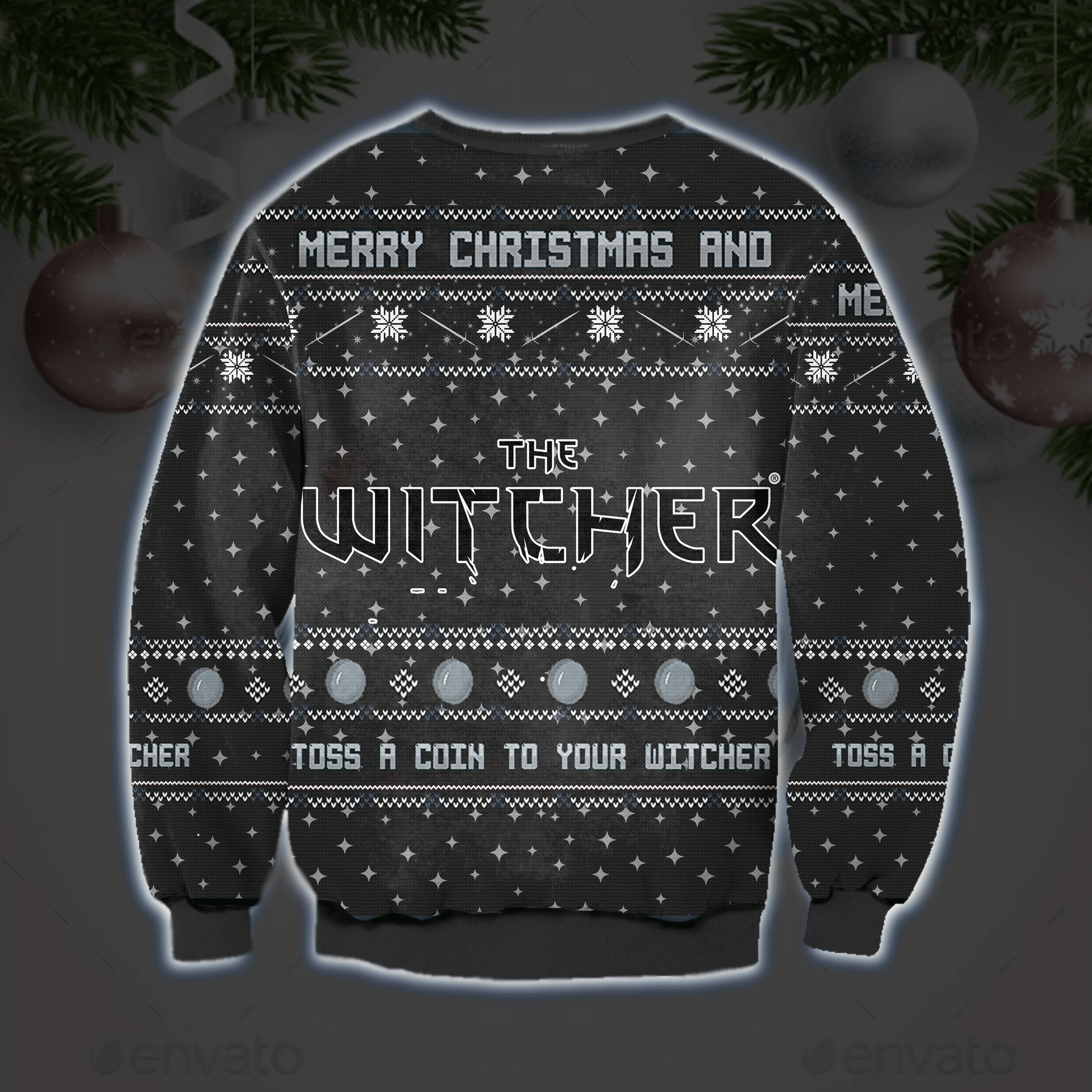 The Witcher Ugly Christmas Sweater Perfect Holiday Gift 3D Sweater The Witcher Ugly Christmas Sweater Perfect Holiday Gift 3D Sweater