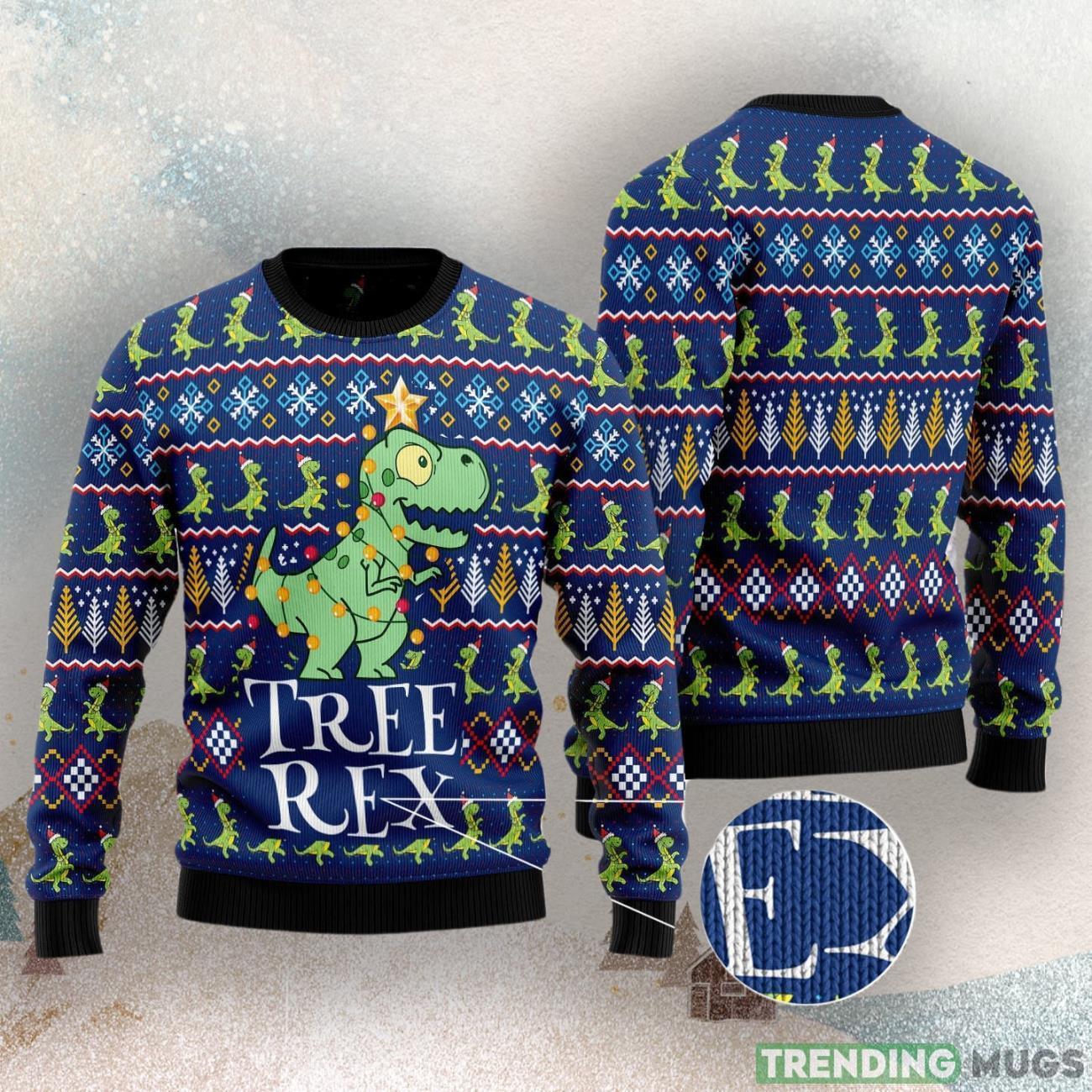 Tree Rex Ugly Christmas Sweater For Everyone 3D Sweater Tree Rex Ugly Christmas Sweater For Everyone 3D Sweater