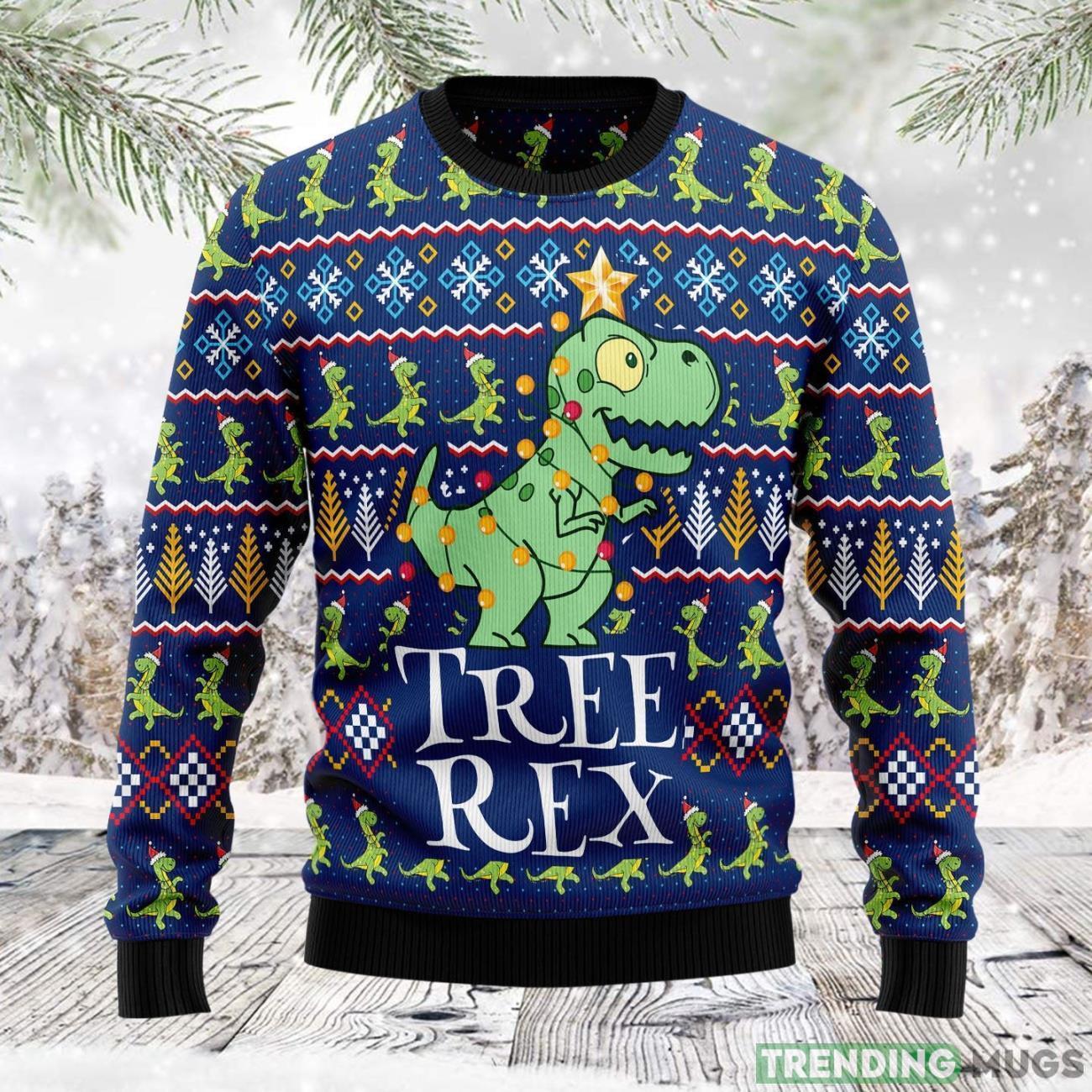 Tree Rex Ugly Christmas Sweater For Everyone Product Photo 1 Tree Rex Ugly Christmas Sweater For Everyone Product Photo 1