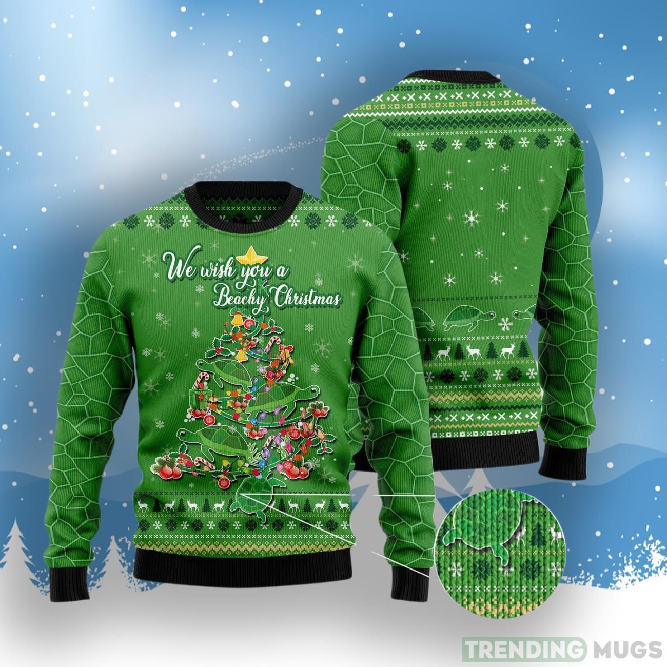 Turtle Christmas Tree Ugly Christmas Sweater 3D Sweater Turtle Christmas Tree Ugly Christmas Sweater 3D Sweater