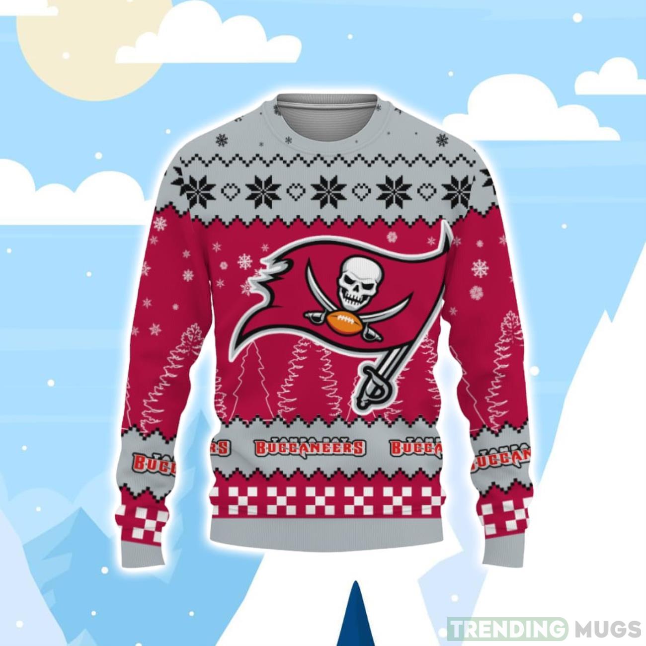 Ugly Christmas Sweater Snow Team Logo Tampa Bay Buccaneers Unisex Gifts For Fan Product Photo 1 Ugly Christmas Sweater Snow Team Logo Tampa Bay Buccaneers Unisex Gifts For Fan Product Photo 1