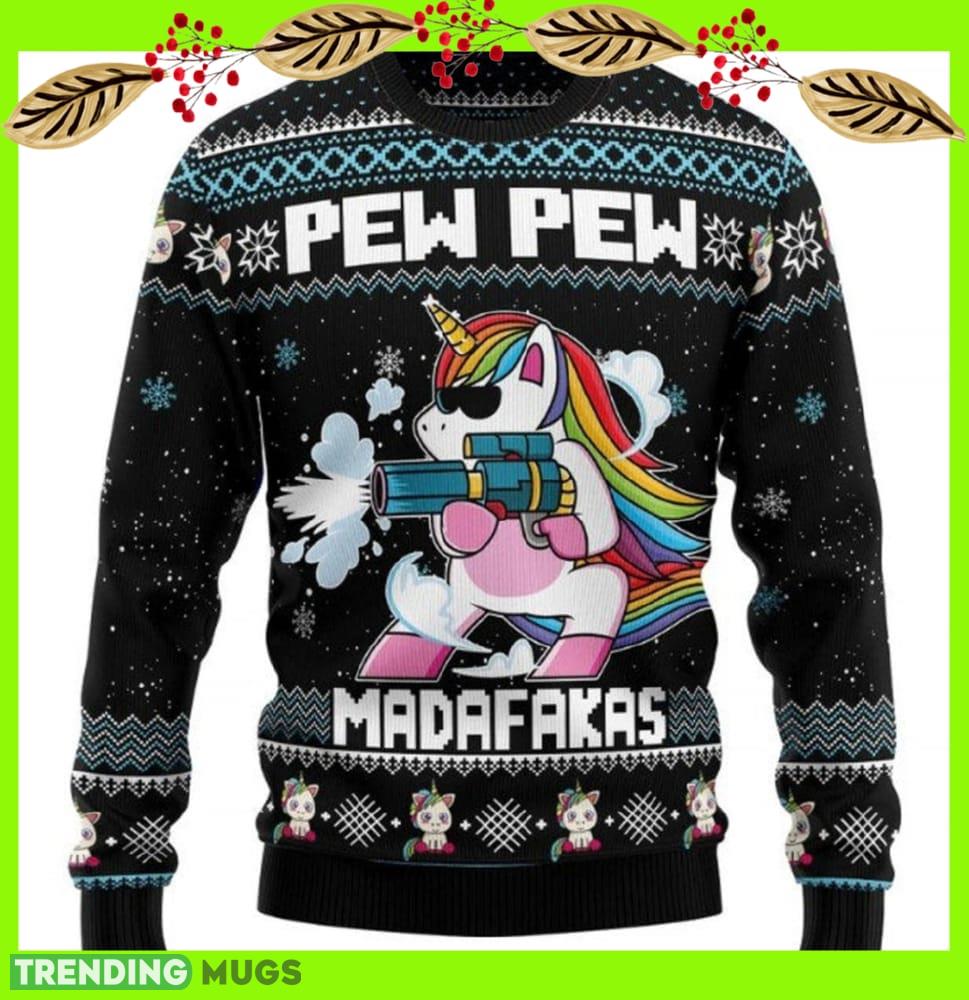 Unicorn Pew Pew Ugly Christmas Sweater Style 2 New For Men And Women Gift Holidays Christmas - Unicorn Pew Pew Ugly Christmas Sweater For Men & Women Christmas Gift Sweater US1170_1 Unicorn Pew Pew Ugly Christmas Sweater Style 2 New For Men And Women Gift Holidays Christmas - Unicorn Pew Pew Ugly Christmas Sweater For Men & Women Christmas Gift Sweater US1170_1
