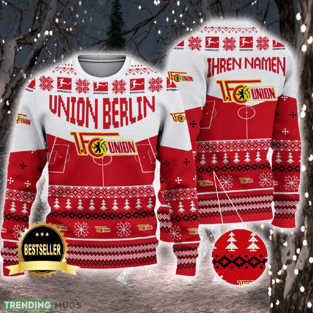 Union Berlin Ugly Christmas Sweater Logo Custom Name Gift Fans - Union Berlin Ugly Christmas Sweater Logo Custom Name Gift Fans Union Berlin Ugly Christmas Sweater Logo Custom Name Gift Fans - Union Berlin Ugly Christmas Sweater Logo Custom Name Gift Fans