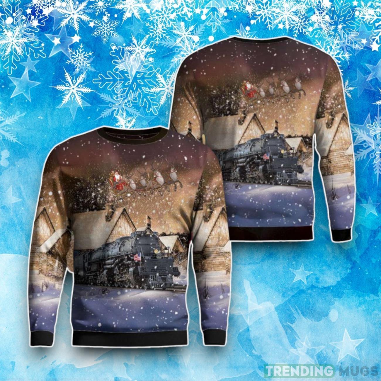 Union Pacific Railroad Big Boy No. 4014 Steam Christmas Ugly Sweater Product Photo 1 Union Pacific Railroad Big Boy No. 4014 Steam Christmas Ugly Sweater Product Photo 1