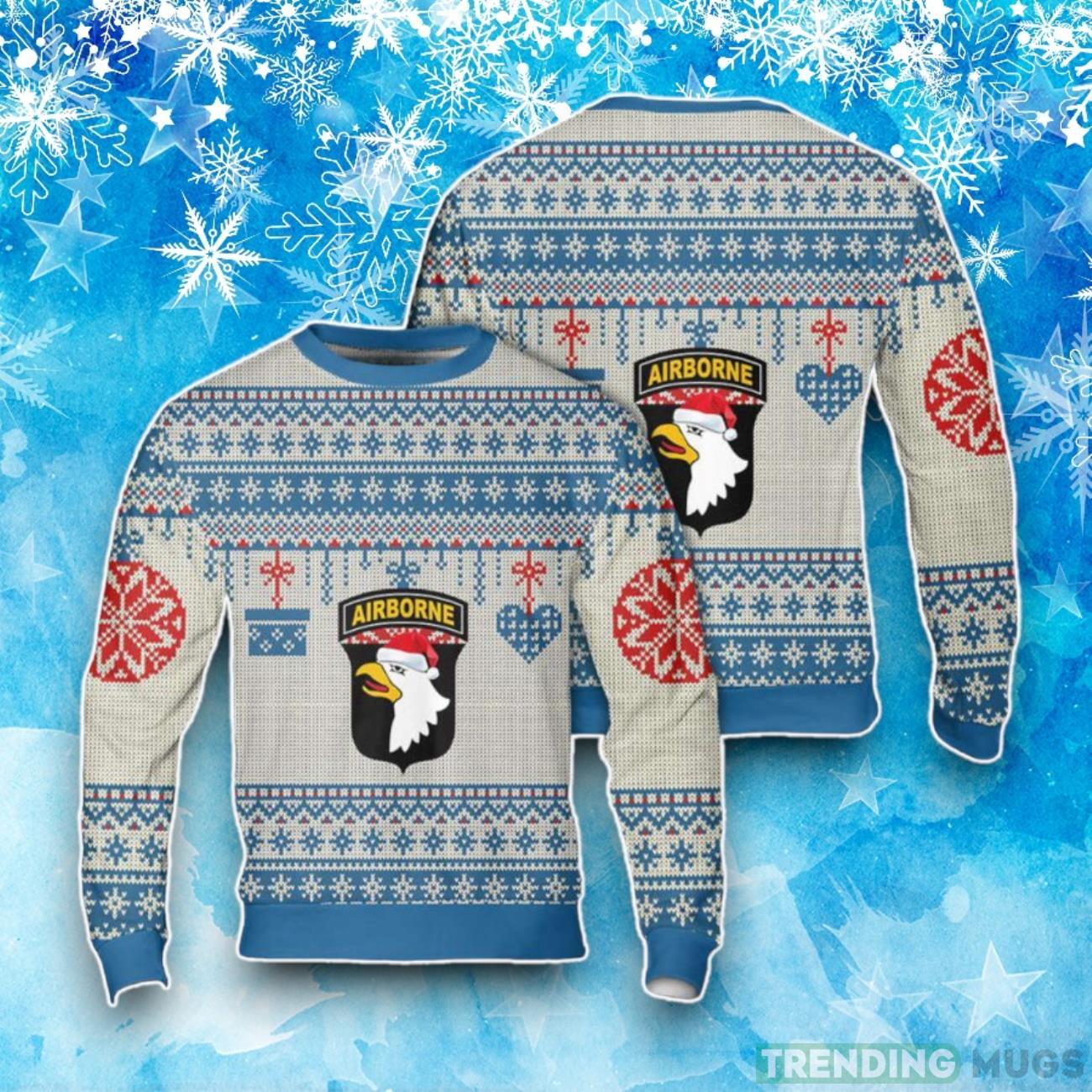 US Army 101st Airborne Division Christmas Ugly Sweater Product Photo 1 US Army 101st Airborne Division Christmas Ugly Sweater Product Photo 1