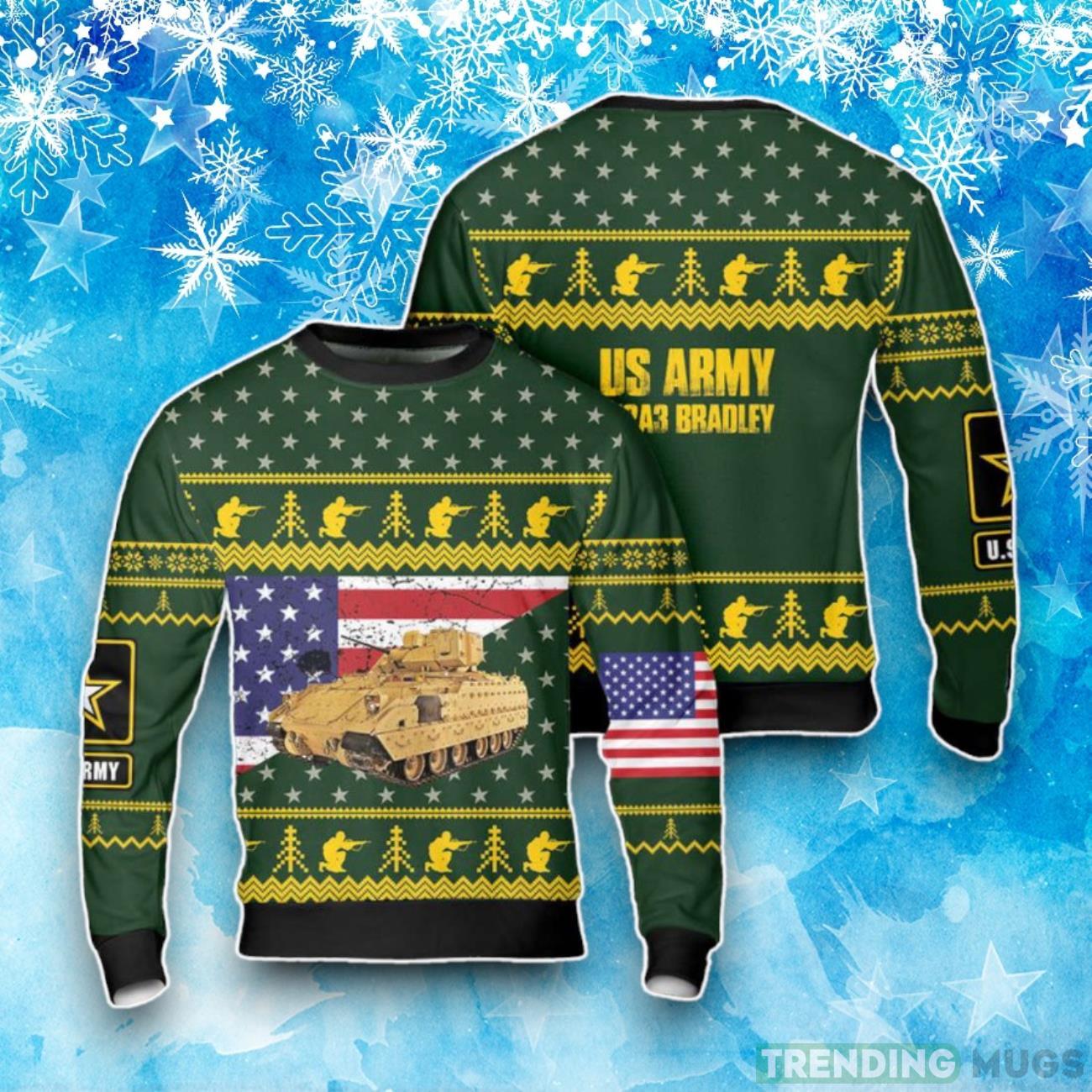 US Army M2A3 Bradley Christmas Ugly Sweater For Men Women Product Photo 1 US Army M2A3 Bradley Christmas Ugly Sweater For Men Women Product Photo 1