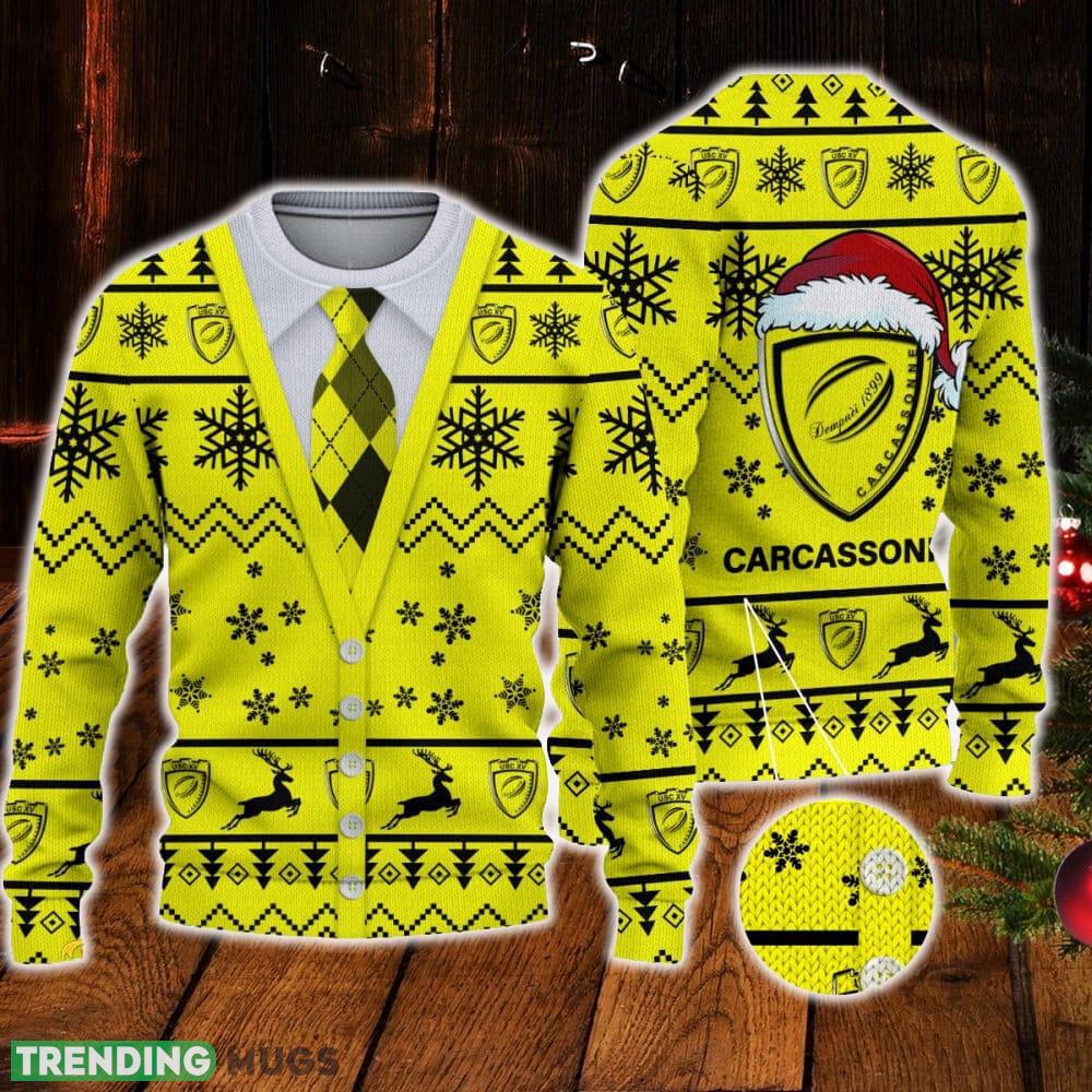 US Carcassonne Logo For Fans Santa Hat Ugly Christmas Sweater New Gift For Men And Women - US Carcassonne Logo For Fans Santa Hat Ugly Christmas Sweater New Gift For Men And Women US Carcassonne Logo For Fans Santa Hat Ugly Christmas Sweater New Gift For Men And Women - US Carcassonne Logo For Fans Santa Hat Ugly Christmas Sweater New Gift For Men And Women