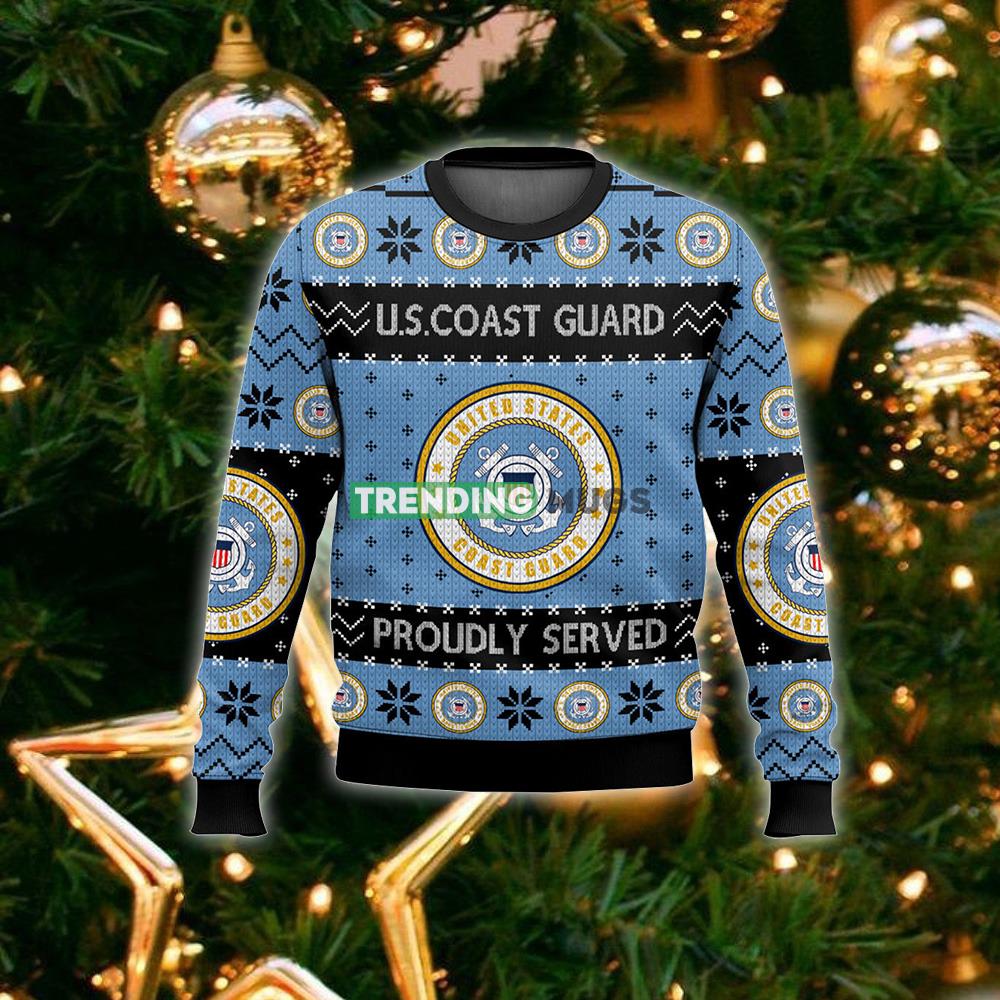 US Coast Guard Veteran Ugly Christmas Sweater Gift Men And Women 3D Sweater US Coast Guard Veteran Ugly Christmas Sweater Gift Men And Women 3D Sweater