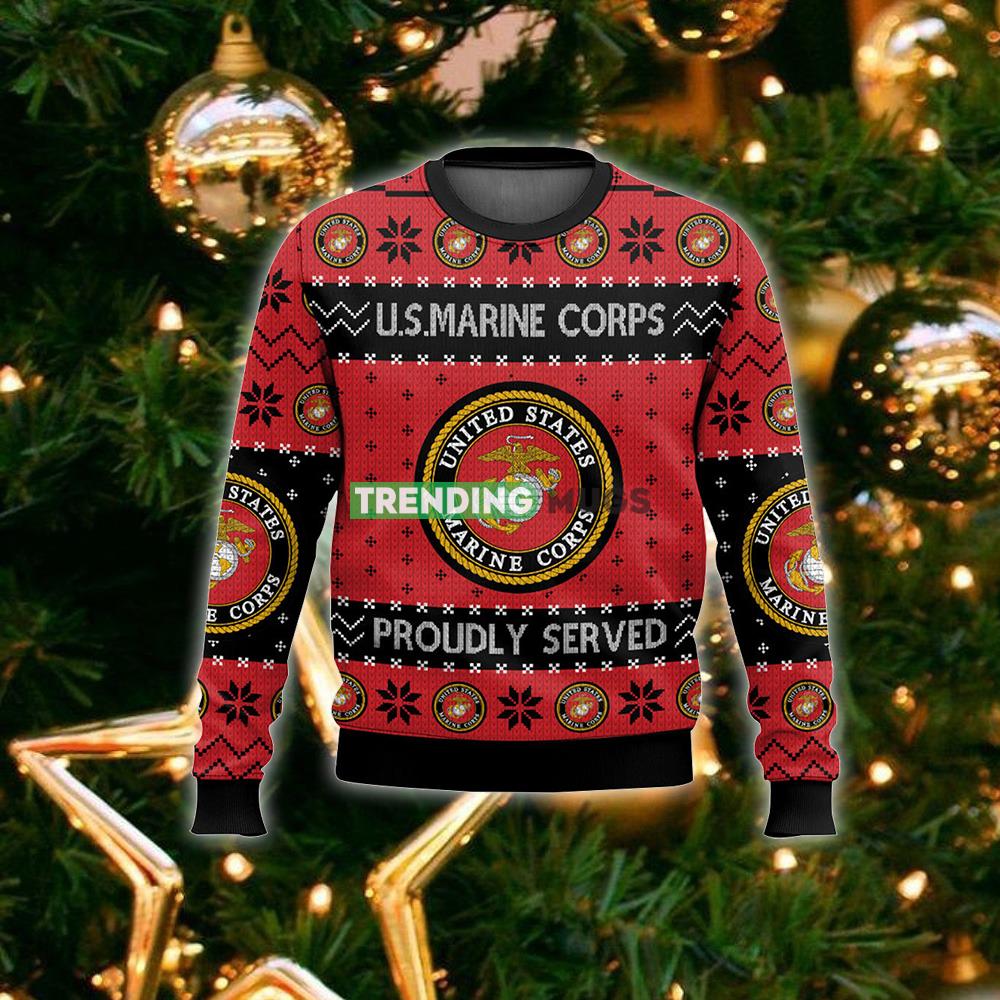 US Marine Corps Veteran Ugly Christmas Sweater Gift Men And Women 3D Sweater US Marine Corps Veteran Ugly Christmas Sweater Gift Men And Women 3D Sweater