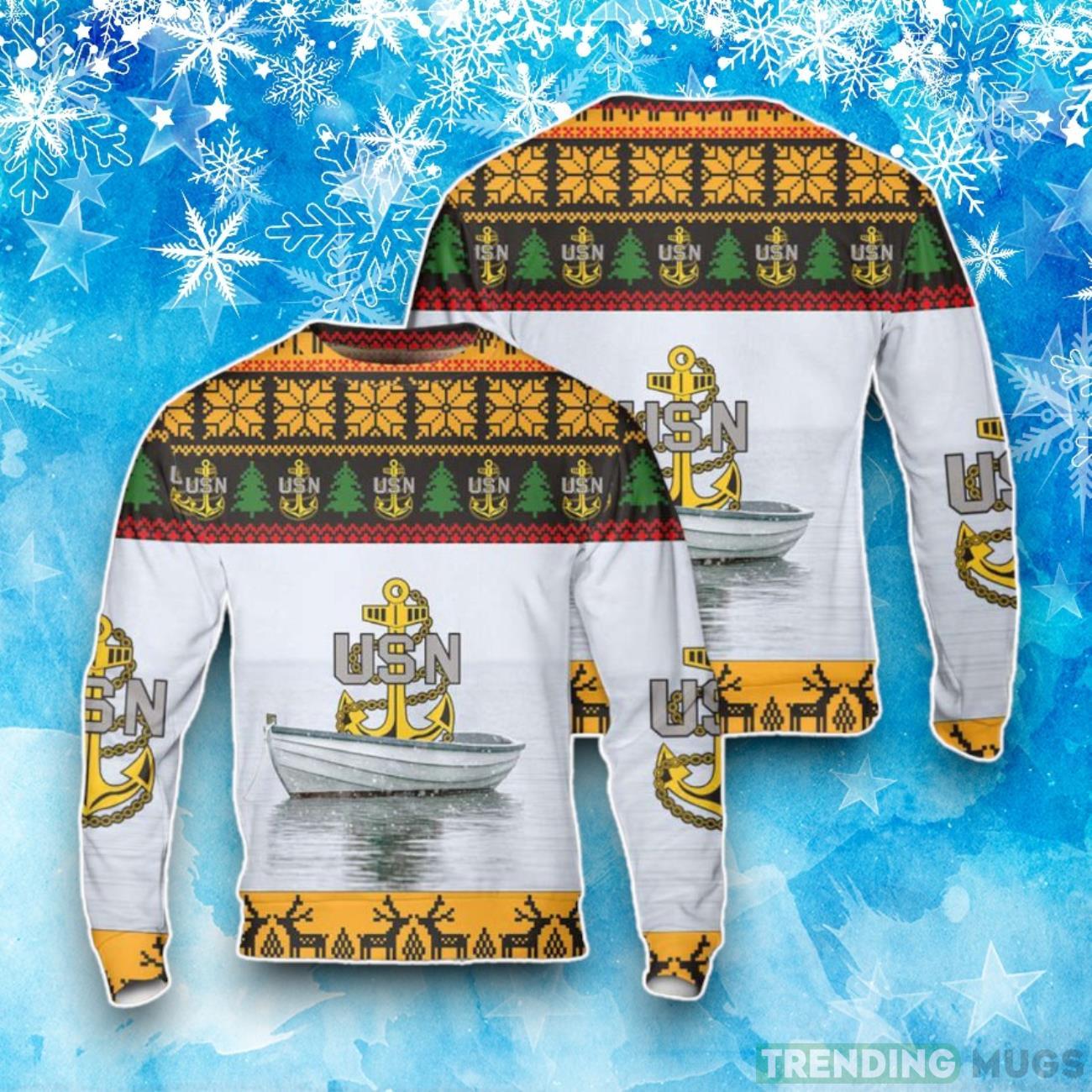 US Navy Chief Petty Officer Chief’s Fouled Anchor Christmas Ugly Sweater Product Photo 1 US Navy Chief Petty Officer Chief’s Fouled Anchor Christmas Ugly Sweater Product Photo 1