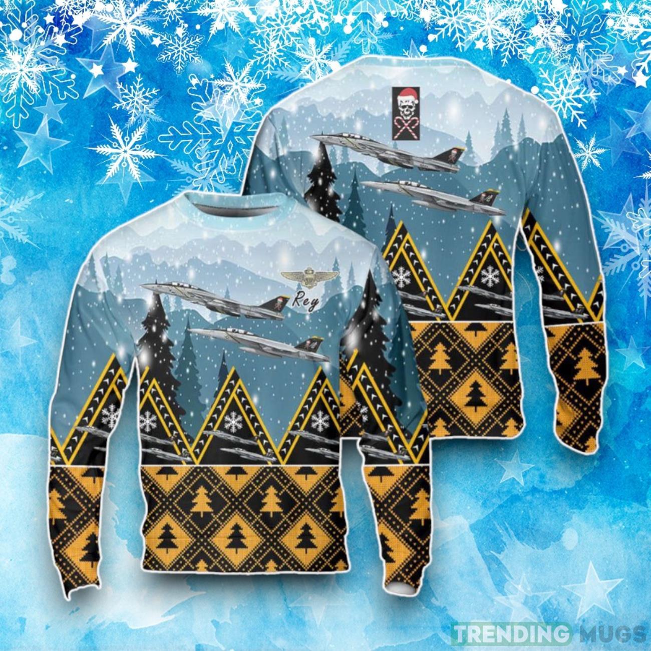 US Navy Grumman F-14 Tomcat Christmas Ugly Sweater For Men Women Product Photo 1 US Navy Grumman F-14 Tomcat Christmas Ugly Sweater For Men Women Product Photo 1