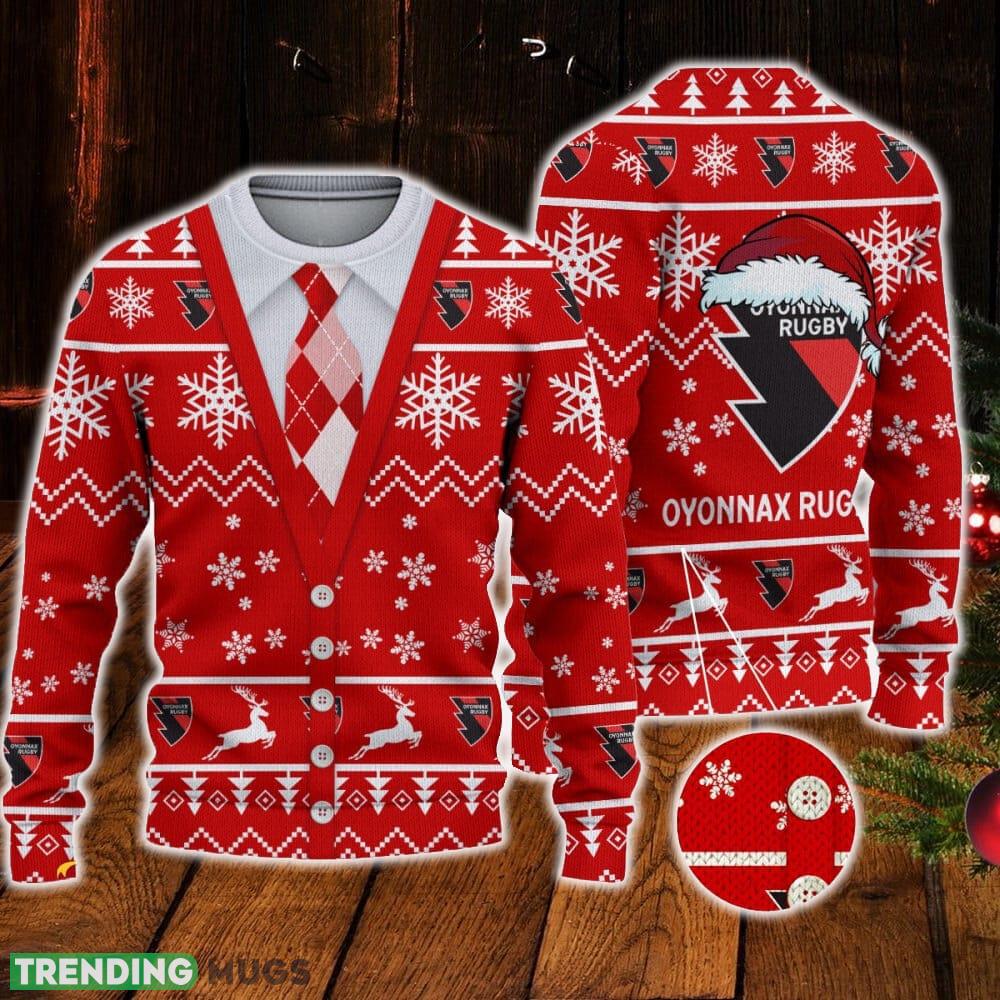 US Oyonnax Logo For Fans Santa Hat Ugly Christmas Sweater New Gift For Men And Women - US Oyonnax Logo For Fans Santa Hat Ugly Christmas Sweater New Gift For Men And Women US Oyonnax Logo For Fans Santa Hat Ugly Christmas Sweater New Gift For Men And Women - US Oyonnax Logo For Fans Santa Hat Ugly Christmas Sweater New Gift For Men And Women