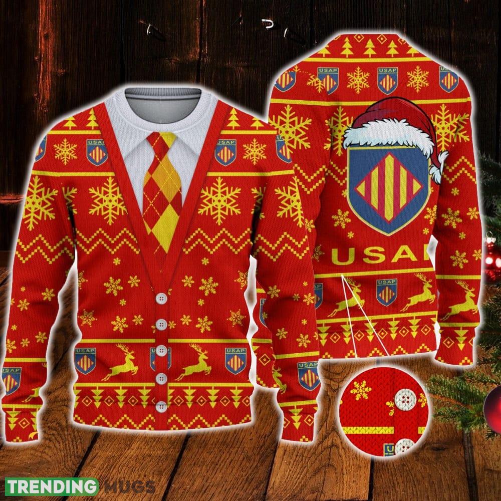 USA Perpignan Logo For Fans Santa Hat Ugly Christmas Sweater New Gift For Men And Women - USA Perpignan Logo For Fans Santa Hat Ugly Christmas Sweater New Gift For Men And Women USA Perpignan Logo For Fans Santa Hat Ugly Christmas Sweater New Gift For Men And Women - USA Perpignan Logo For Fans Santa Hat Ugly Christmas Sweater New Gift For Men And Women