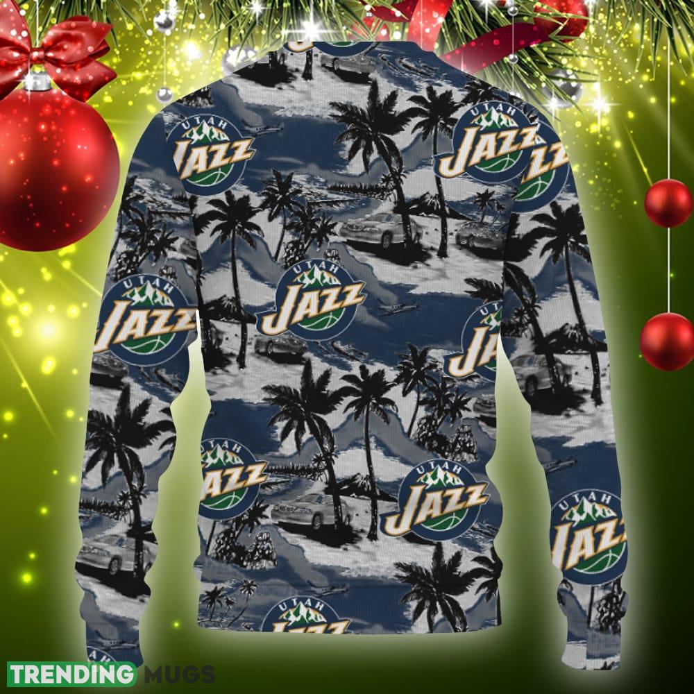 Utah Jazz Tropical Patterns For Fans Club Gifts Knitted Xmas Sweater Gift Holidays 3D Sweater Utah Jazz Tropical Patterns For Fans Club Gifts Knitted Xmas Sweater Gift Holidays 3D Sweater