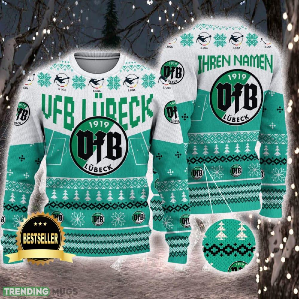 VfB Lübeck Ugly Christmas Sweater Logo Custom Name Gift Fans - VfB Lübeck Ugly Christmas Sweater Logo Custom Name Gift Fans VfB Lübeck Ugly Christmas Sweater Logo Custom Name Gift Fans - VfB Lübeck Ugly Christmas Sweater Logo Custom Name Gift Fans