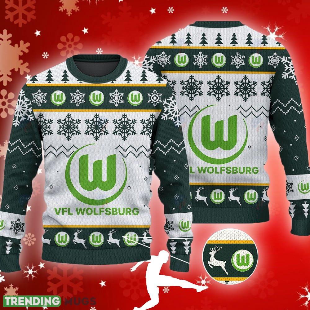 VfL Wolfsburg Big Logo Ugly Snowflakes Reindeer Green 3D Sweater For Men And Women - VfL Wolfsburg Big Logo Ugly Snowflakes Reindeer Green 3D Sweater For Men And Women VfL Wolfsburg Big Logo Ugly Snowflakes Reindeer Green 3D Sweater For Men And Women - VfL Wolfsburg Big Logo Ugly Snowflakes Reindeer Green 3D Sweater For Men And Women