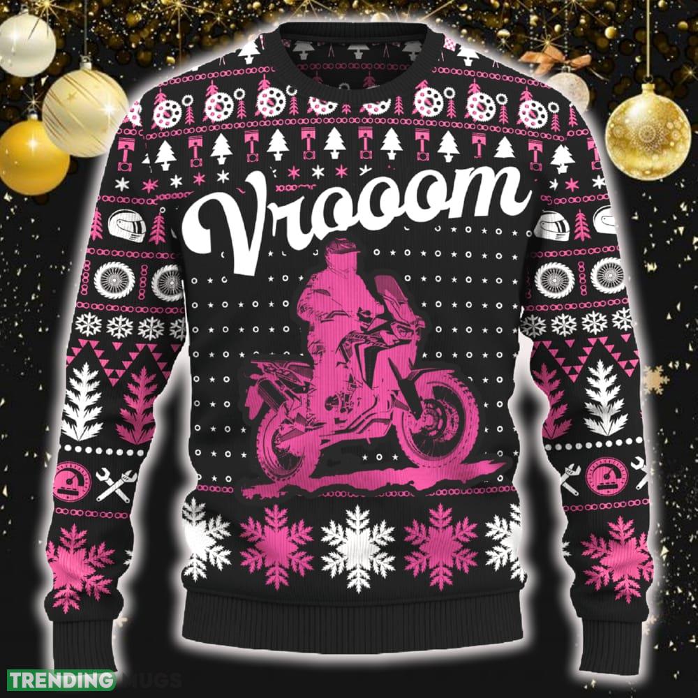 Vrooom Africa Twin Adventure Sports Motorcross Ugly Christmas 3D Sweater New Gift Holidays - Vrooom Africa Twin Adventure Sports Ugly Christmas Sweater_ 1 Vrooom Africa Twin Adventure Sports Motorcross Ugly Christmas 3D Sweater New Gift Holidays - Vrooom Africa Twin Adventure Sports Ugly Christmas Sweater_ 1