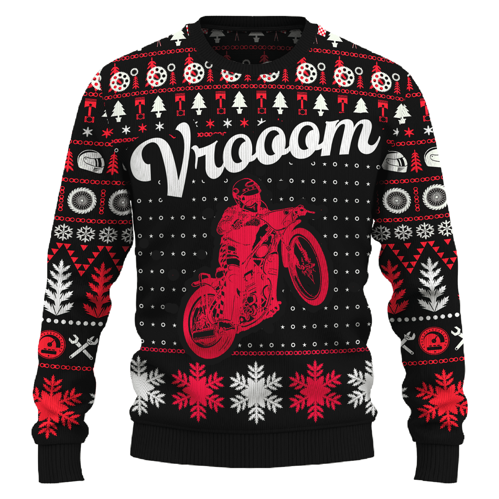 Vrooom Grass Tracker Bike Knitted Motorcross Sweater Gift Fans For Men And Women Christmas - Vrooom Grass Tracker Bike Ugly Christmas Sweater_ 1 Vrooom Grass Tracker Bike Knitted Motorcross Sweater Gift Fans For Men And Women Christmas - Vrooom Grass Tracker Bike Ugly Christmas Sweater_ 1