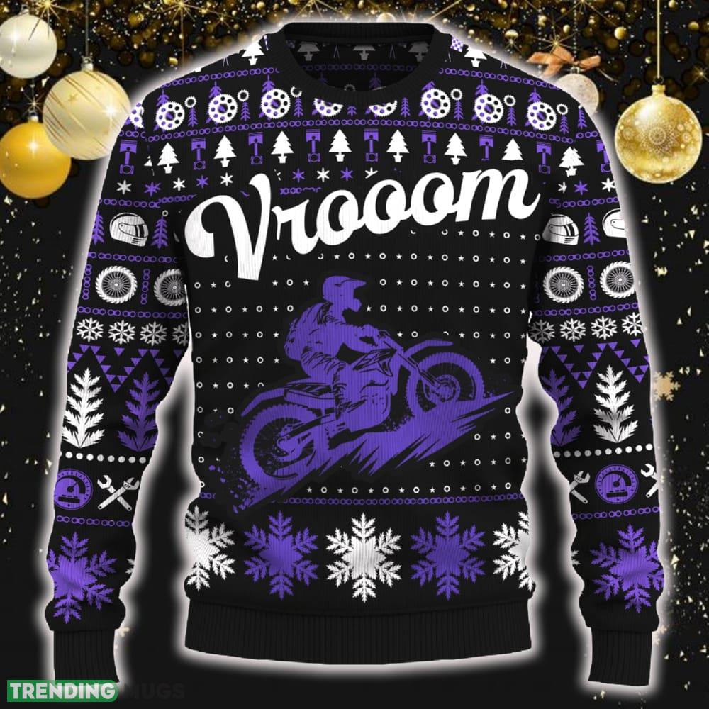 Vrooom Hill Climb Motobike Ugly Christmas Sweater New Pattern Motorcross Holidays Gift Fans - Vrooom Hill Climb Motobike Ugly Christmas Sweater_ 1 Vrooom Hill Climb Motobike Ugly Christmas Sweater New Pattern Motorcross Holidays Gift Fans - Vrooom Hill Climb Motobike Ugly Christmas Sweater_ 1