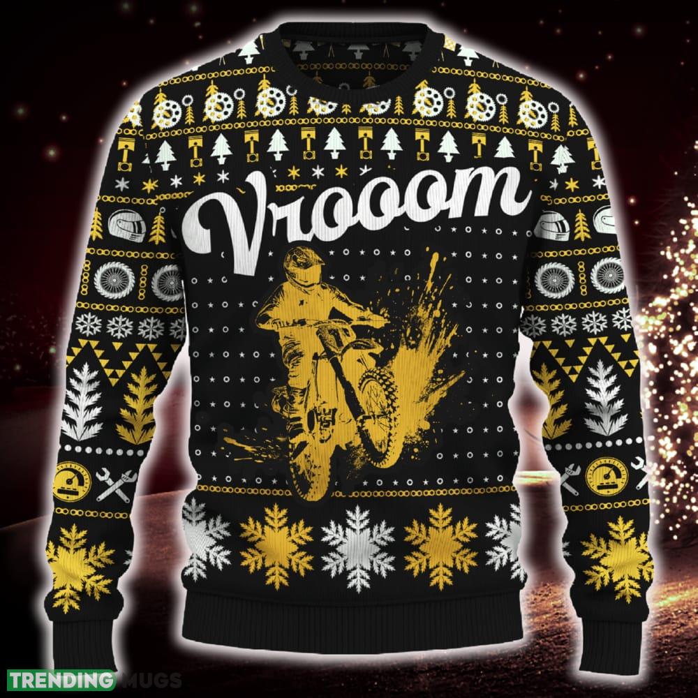 Vrooom KX100 Trendy For Fans Ugly Christmas Sweater Gift Familys - Vrooom KX100 Ugly Christmas Sweater_ 1 Vrooom KX100 Trendy For Fans Ugly Christmas Sweater Gift Familys - Vrooom KX100 Ugly Christmas Sweater_ 1