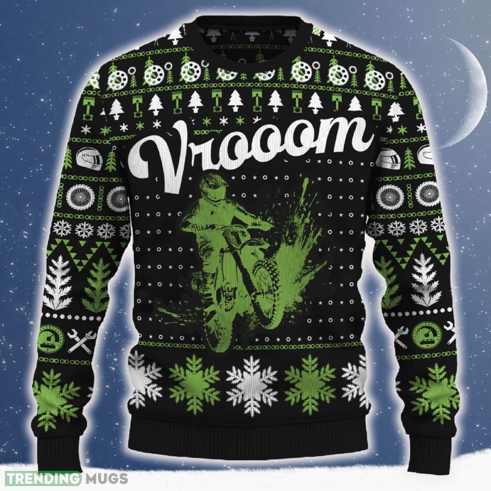 Vrooom KX100 Ugly Christmas Sweater 2023 Trending Motorcross Retail For Fans Gift - Vrooom KX100 Ugly Christmas Sweater_ 1 Vrooom KX100 Ugly Christmas Sweater 2023 Trending Motorcross Retail For Fans Gift - Vrooom KX100 Ugly Christmas Sweater_ 1