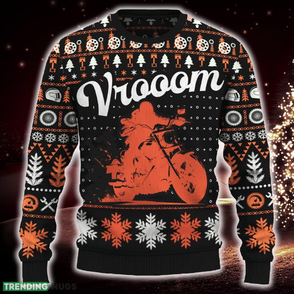 Vrooom Sportster S Cruiser Motorcross Snowflakes Knitted Christmas Sweater Gift For Men And Women - Vrooom Sportster S Cruiser Christmas Sweater_ 1 Vrooom Sportster S Cruiser Motorcross Snowflakes Knitted Christmas Sweater Gift For Men And Women - Vrooom Sportster S Cruiser Christmas Sweater_ 1