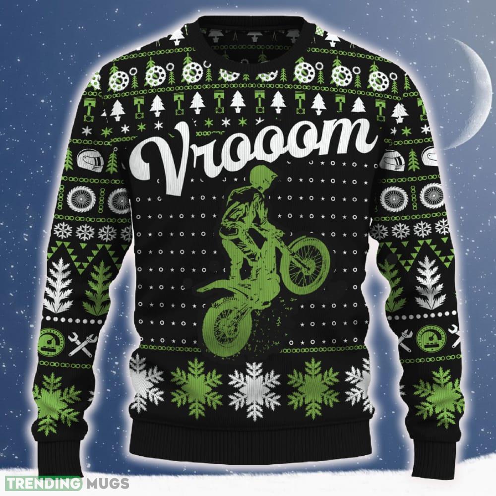 Vrooom Trials Bike Ugly Christmas Sweater 2023 Trending Motorcross Craft For Fans Gift - Vrooom Trials Bike Ugly Christmas Sweater_ 1 Vrooom Trials Bike Ugly Christmas Sweater 2023 Trending Motorcross Craft For Fans Gift - Vrooom Trials Bike Ugly Christmas Sweater_ 1