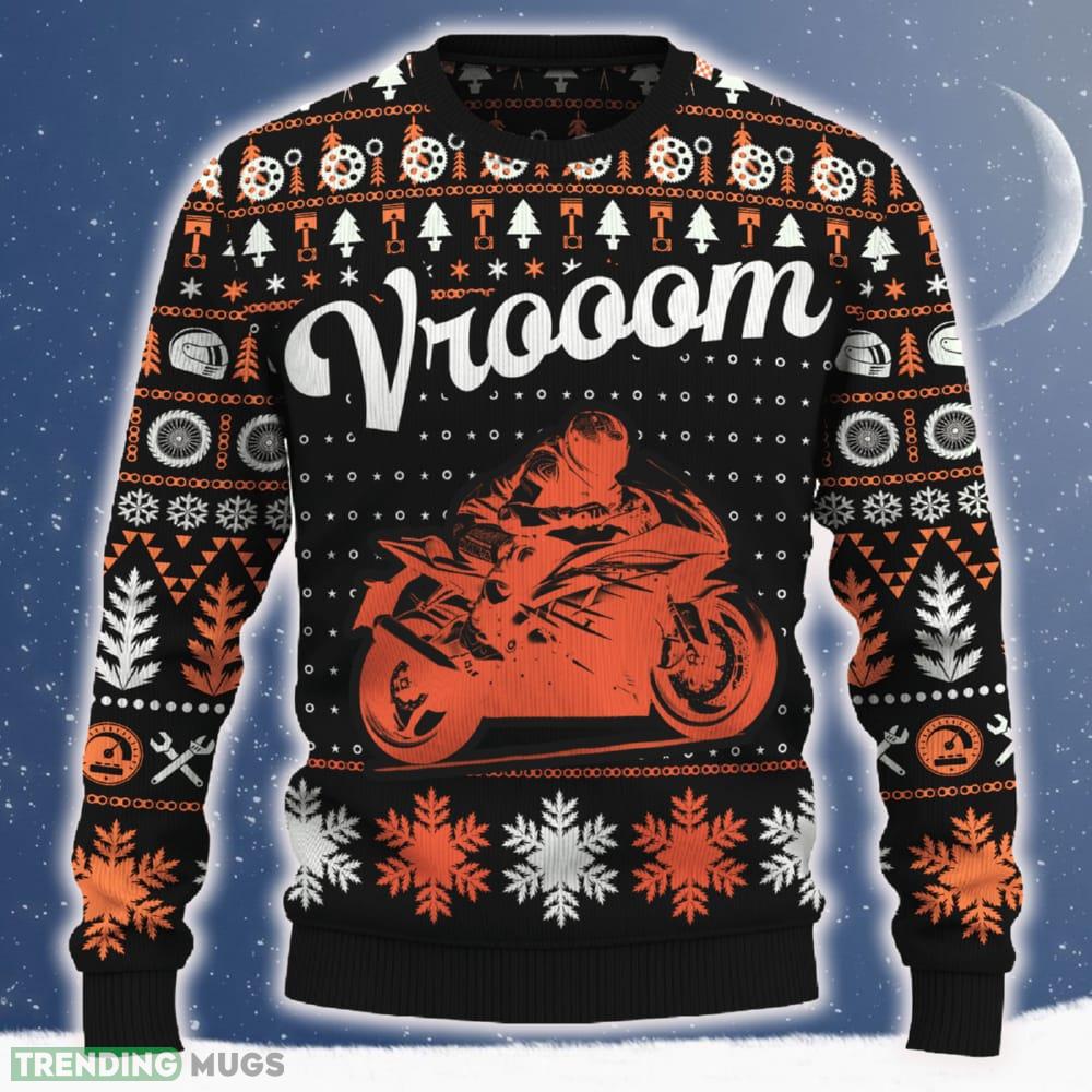 Vrooom YZF R1 Motorcross Ugly Christmas Sweater Gift For Men And Women - Vrooom YZF-R1 Christmas Sweater_ 1 Vrooom YZF R1 Motorcross Ugly Christmas Sweater Gift For Men And Women - Vrooom YZF-R1 Christmas Sweater_ 1