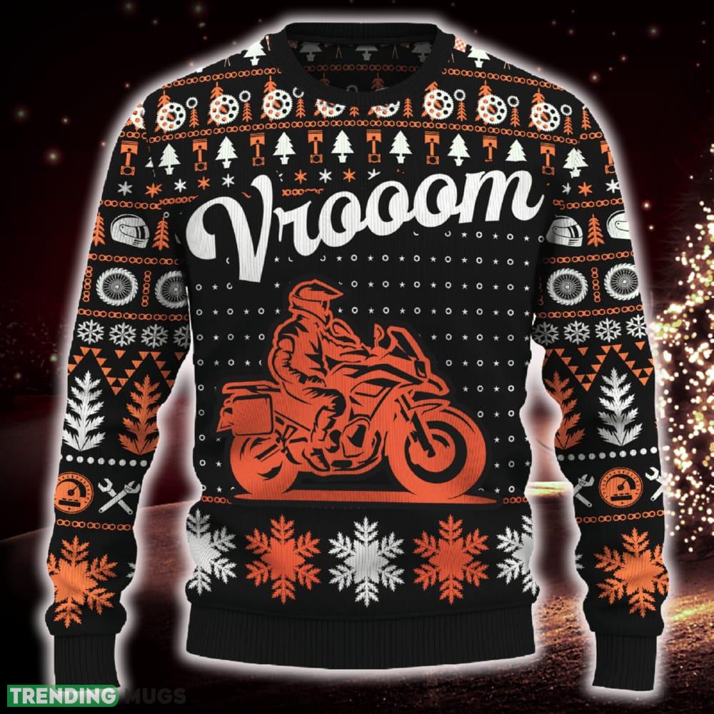 Vrooom YZF-R7 Motorcross Snowflakes Knitted Christmas Sweater Gift For Fans - Vrooom YZF-R7 Ugly Christmas Sweater_ 1 Vrooom YZF-R7 Motorcross Snowflakes Knitted Christmas Sweater Gift For Fans - Vrooom YZF-R7 Ugly Christmas Sweater_ 1