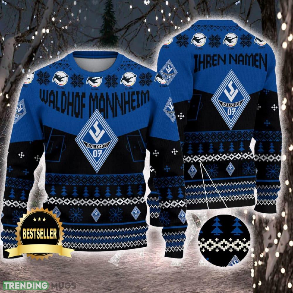 Waldhof Mannheim Ugly Christmas Sweater Logo Custom Name Gift Fans - Waldhof Mannheim Ugly Christmas Sweater Logo Custom Name Gift Fans Waldhof Mannheim Ugly Christmas Sweater Logo Custom Name Gift Fans - Waldhof Mannheim Ugly Christmas Sweater Logo Custom Name Gift Fans