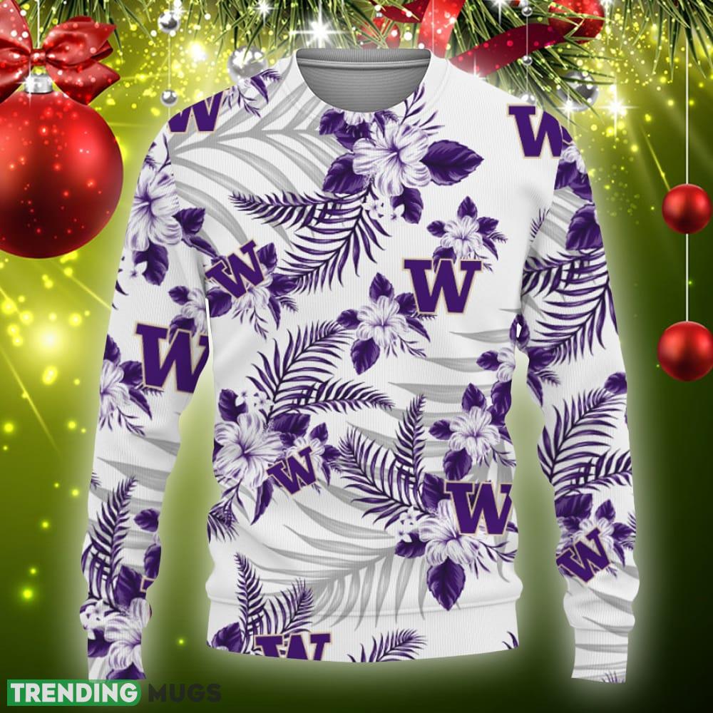 Washington Huskies Tropical Patterns Knitted Christmas 3D Sweater Gift Holidays - Washington Huskies Tropical Patterns New Trends For Fans Club Gifts Unisex 3D T-Shirt, Hoodie, Sweatshirt-3D Sweatshirt_3 Washington Huskies Tropical Patterns Knitted Christmas 3D Sweater Gift Holidays - Washington Huskies Tropical Patterns New Trends For Fans Club Gifts Unisex 3D T-Shirt, Hoodie, Sweatshirt-3D Sweatshirt_3