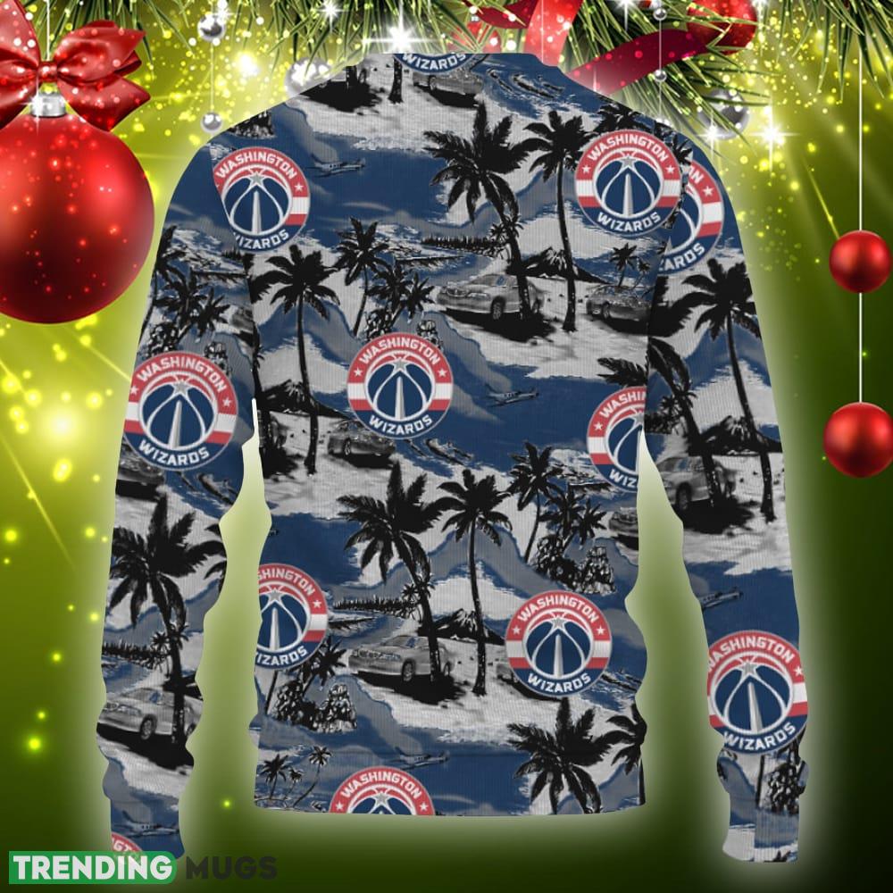 Washington Wizards Tropical Patterns For Fans Club Gifts Knitted Xmas Sweater Gift Holidays 3D Sweater Washington Wizards Tropical Patterns For Fans Club Gifts Knitted Xmas Sweater Gift Holidays 3D Sweater