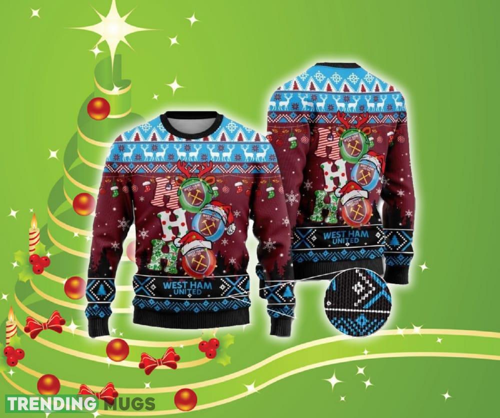 West Ham United Ho Ho Ho Christmas Warmth Thicken Sweater For Men And Women Gift Christmas - West Ham United Ho Ho Ho Christmas Warmth Thicken Sweater For Men And Women Gift Christmas West Ham United Ho Ho Ho Christmas Warmth Thicken Sweater For Men And Women Gift Christmas - West Ham United Ho Ho Ho Christmas Warmth Thicken Sweater For Men And Women Gift Christmas