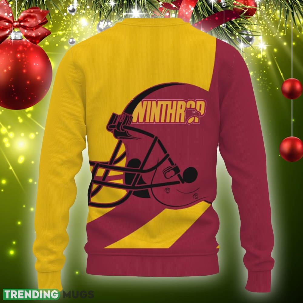 Winthrop Eagles Go to Champion 2023 Knitted Xmas 3D Sweater Gift Holidays 3D Sweater Winthrop Eagles Go to Champion 2023 Knitted Xmas 3D Sweater Gift Holidays 3D Sweater