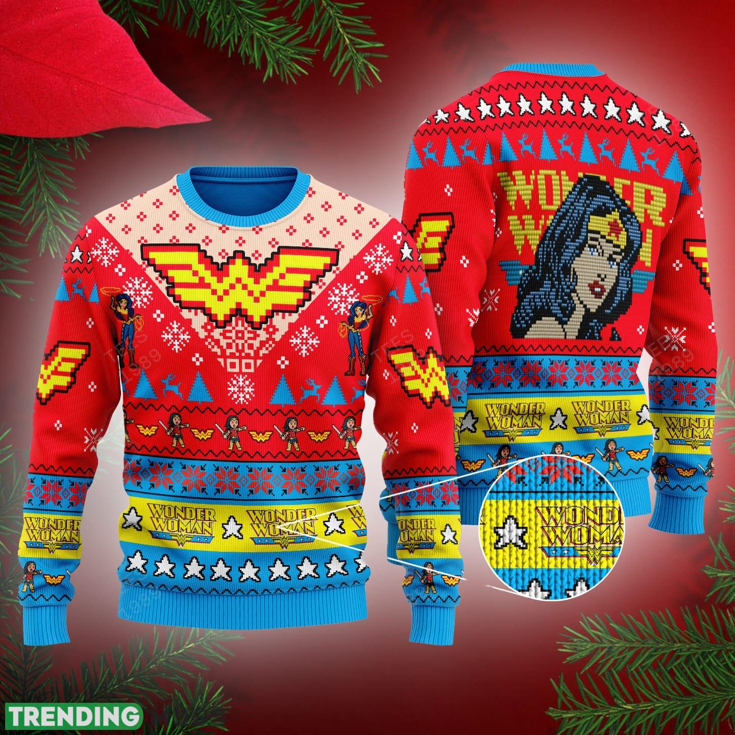 Wonder Woman Ugly Christmas Sweater For Men And Women - Wonder Woman Ugly Christmas Sweater For Men And Women Wonder Woman Ugly Christmas Sweater For Men And Women - Wonder Woman Ugly Christmas Sweater For Men And Women