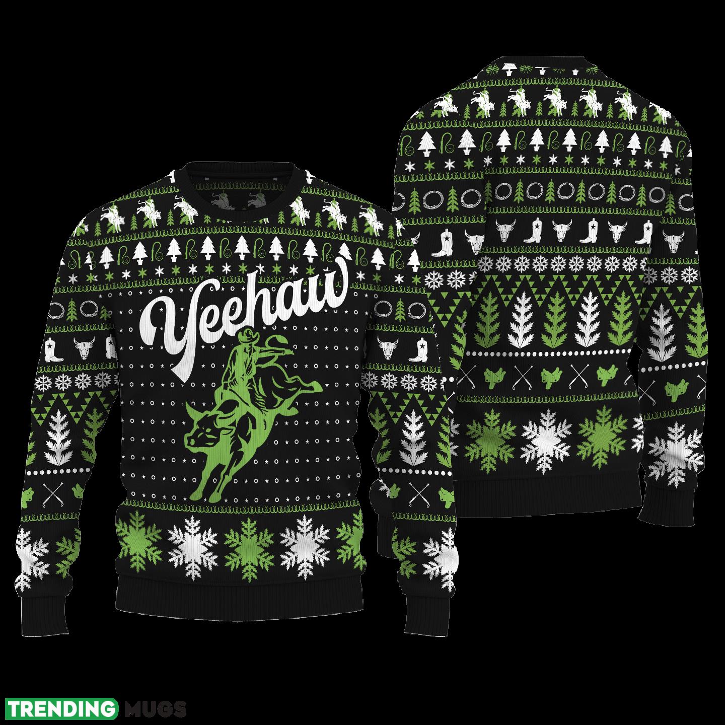 Yeehaw Bull Rodeo Knitted Sweater Gift Fans For Men And Women Christmas - Yeehaw Bull Rodeo Ugly Christmas Sweater_ 1 Yeehaw Bull Rodeo Knitted Sweater Gift Fans For Men And Women Christmas - Yeehaw Bull Rodeo Ugly Christmas Sweater_ 1