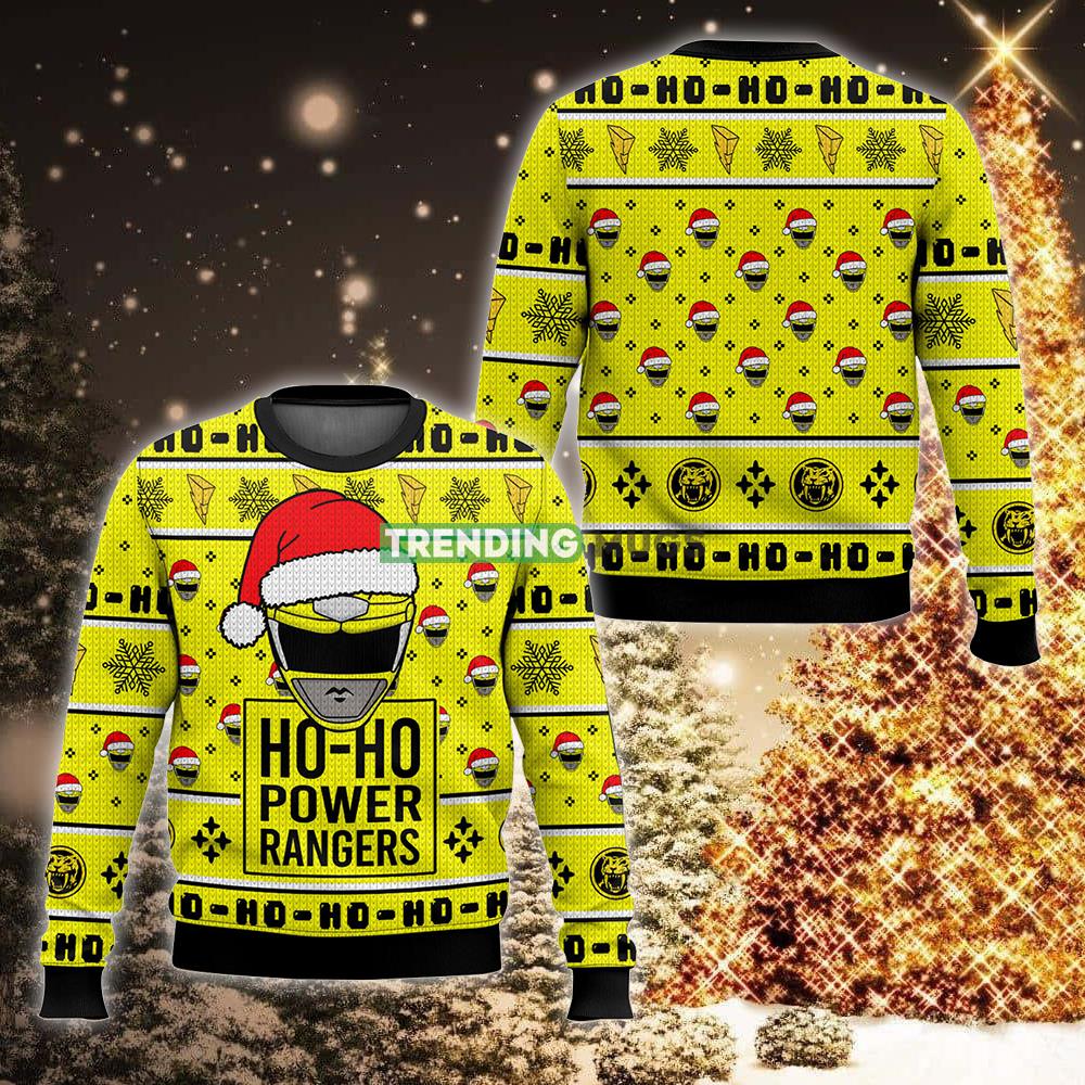 Yellow Ranger Ho-Ho Power Rangers New Style 2023 Ugly 3D Sweater Holiday For Christmas - Yellow Ranger Ho-Ho Power Rangers Ugly Christmas Sweater For Men And Women Photo 1 Yellow Ranger Ho-Ho Power Rangers New Style 2023 Ugly 3D Sweater Holiday For Christmas - Yellow Ranger Ho-Ho Power Rangers Ugly Christmas Sweater For Men And Women Photo 1