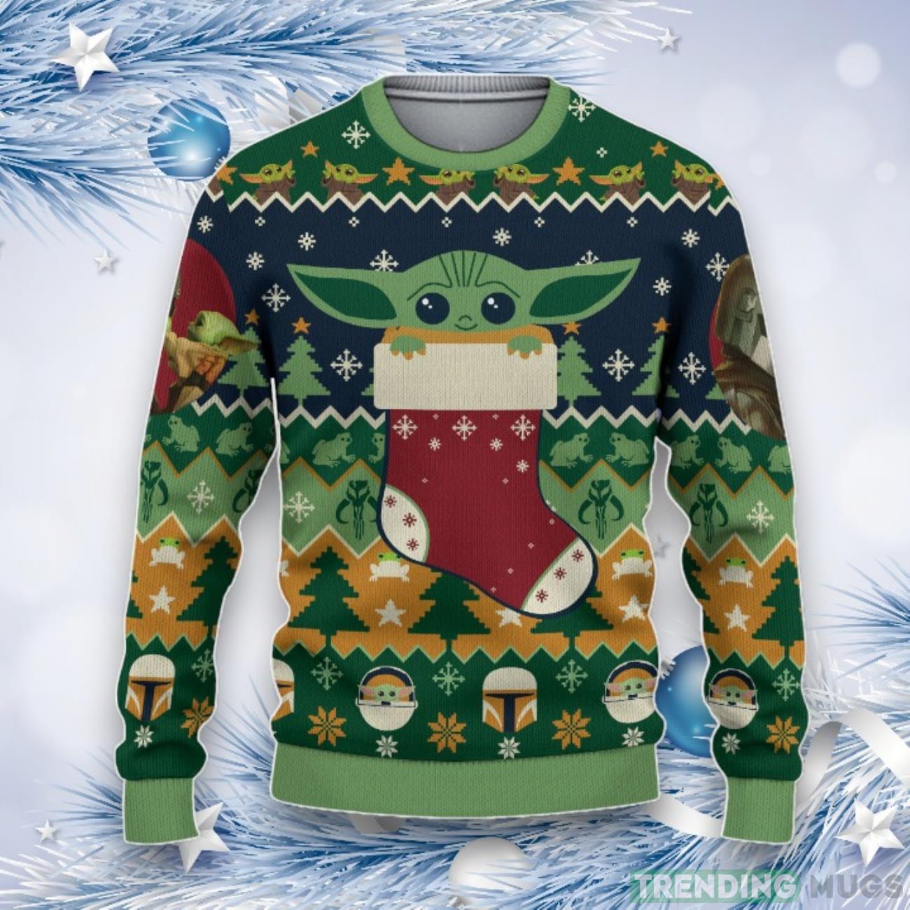 Yoda Christmas Sweater 3D All Over Printed Shirts For Men And Women Product Photo 1 Yoda Christmas Sweater 3D All Over Printed Shirts For Men And Women Product Photo 1
