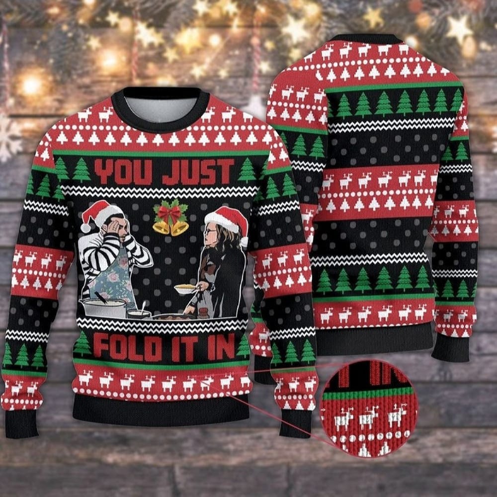 You Just Fold It In Schitts Creek Ugly Christmas David Rose Ugly Sweater Knitted Christmas Sweater Ugly Christmas Sweater - 231123-074732 You Just Fold It In Schitts Creek Ugly Christmas David Rose Ugly Sweater Knitted Christmas Sweater Ugly Christmas Sweater - 231123-074732
